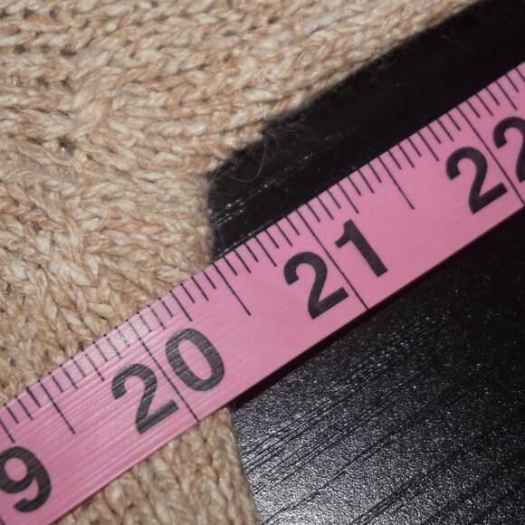 Vintage 80s Fisherman Knit Silk Angora Sweater - Picture 5 of 7